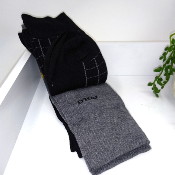 Polo by Ralph Lauren Men’s 3-Pack Multi-Color Socks - Picture 5 of 5